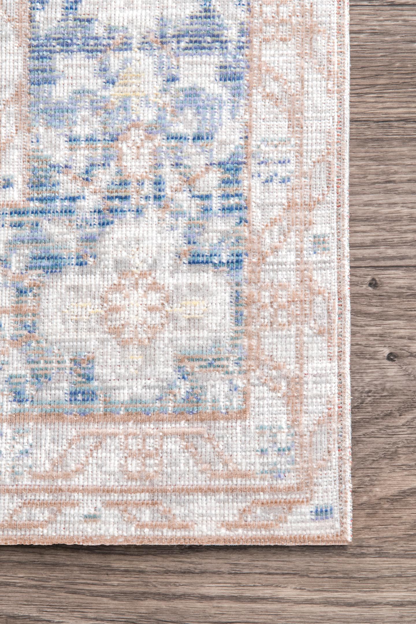 Nuloom Vintage Karla Nvi3044B Light Blue Area Rug