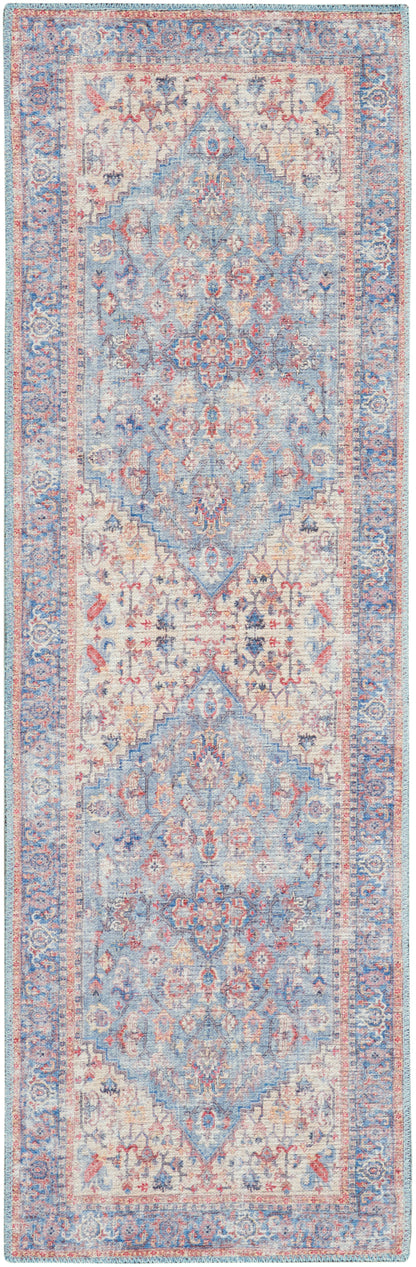 Nourison Nicole Curtis Series 1 Sr104 Blue/Multi Area Rug