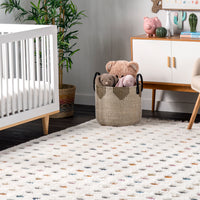 Nuloom Behati Polka Dot Nbe2984A Beige Area Rug