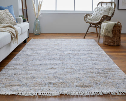 Feizy Beckett 0787F Beige/Gray Area Rug