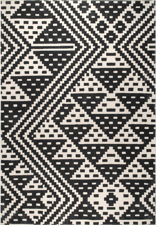 AreaRugs.com Wavaj Nwa1182A Black Area Rug