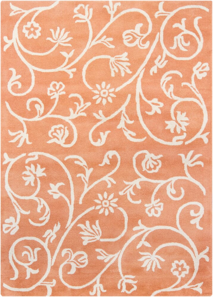 Chandra Bajrang Baj-8022 Light Orange Area Rug