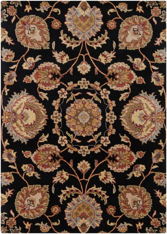 Chandra Bajrang Baj-8032 Black Area Rug