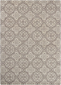 Chandra Bajrang Baj-8035 Taupe Damask Area Rug