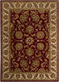 Chandra Bajrang Baj-8037 Cherry Red Area Rug