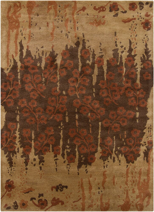Chandra Bajrang Baj-8047 Brown Vintage / Distressed Area Rug