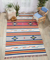 Nourison Baja Baj01 Ivory Southwestern Area Rug