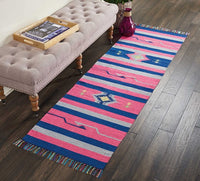 Nourison Baja Baj01 Pink / Blue Southwestern Area Rug