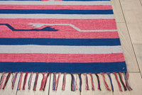 Nourison Baja Baj01 Pink / Blue Southwestern Area Rug