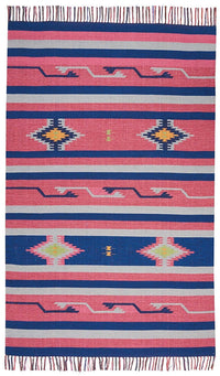 Nourison Baja Baj01 Pink / Blue Southwestern Area Rug