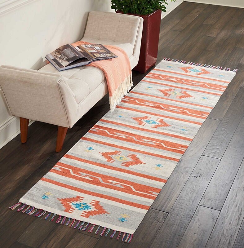 Nourison Baja Baj03 Iv / Grey Southwestern Area Rug