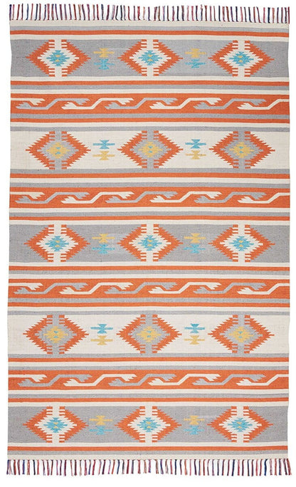 Nourison Baja Baj03 Iv / Grey Southwestern Area Rug