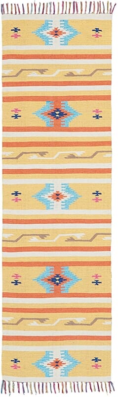 Nourison Baja Baj03 Yellow Southwestern Area Rug