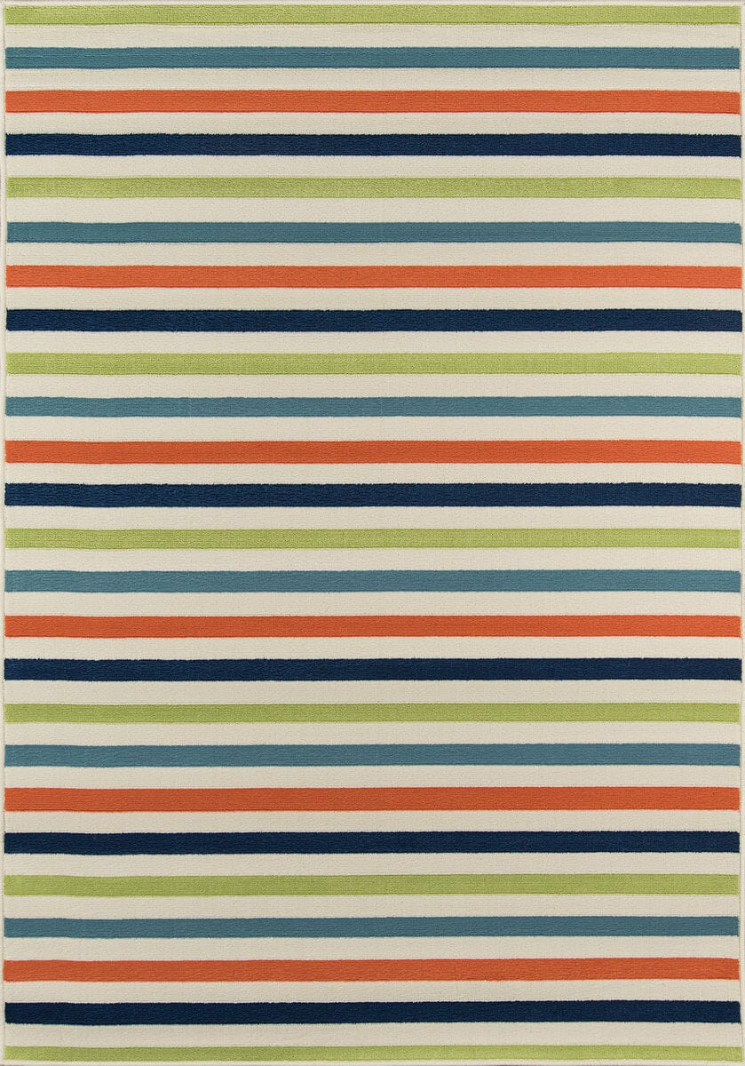 Momeni Baja Baj-1 Multi Striped Area Rug