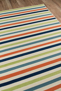 Momeni Baja Baj-1 Multi Striped Area Rug