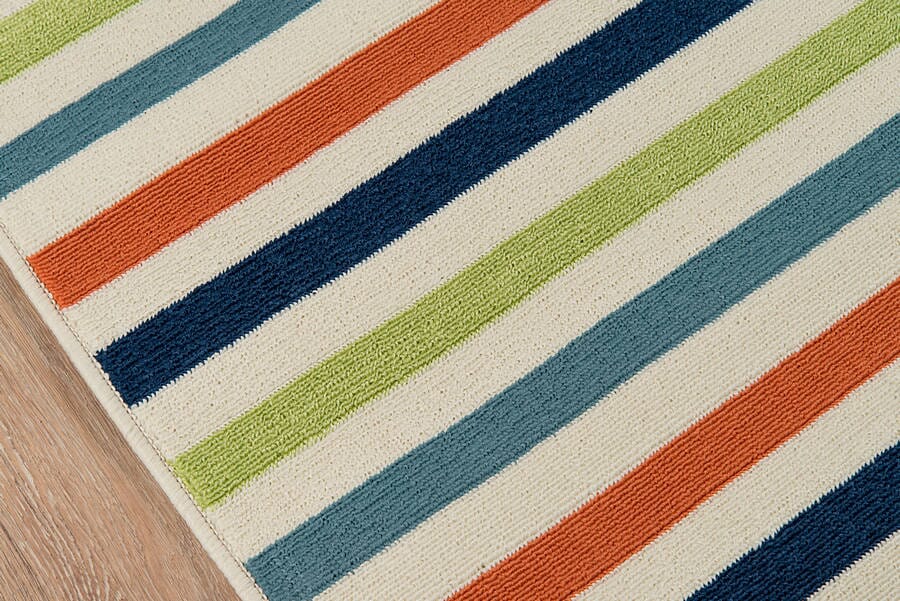 Momeni Baja Baj-1 Multi Striped Area Rug