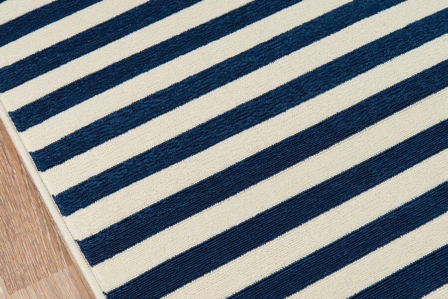 Momeni Baja Baj-1 Navy Striped Area Rug