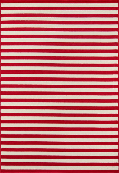 Momeni Baja Baj-1 Red Striped Area Rug