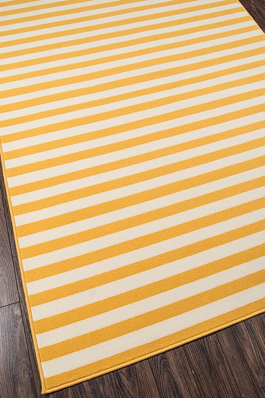 Momeni Baja Stripe Baj-1 Yellow Striped Area Rug