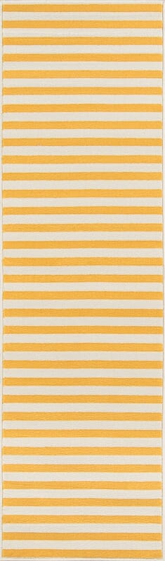 Momeni Baja Stripe Baj-1 Yellow Striped Area Rug