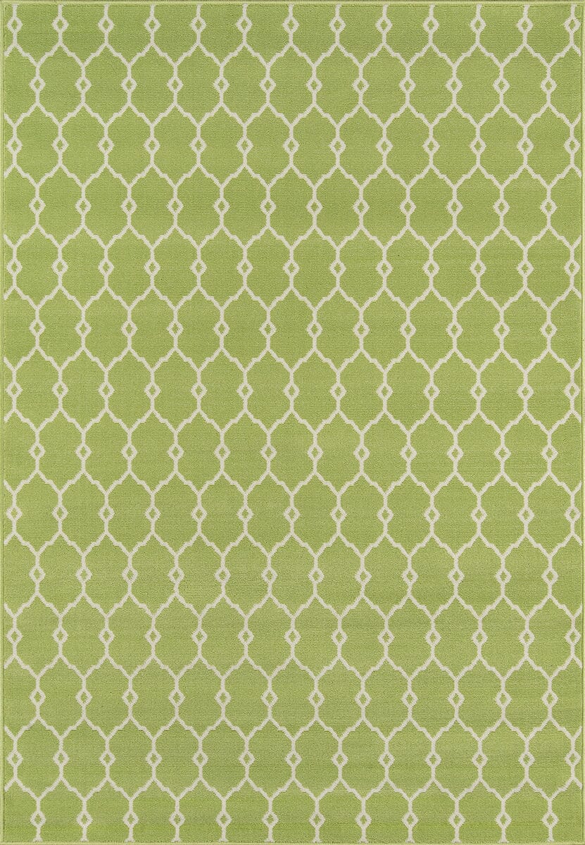 Momeni Baja Baj-2 Green Geometric Area Rug