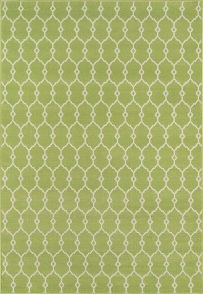 Momeni Baja Baj-2 Green Geometric Area Rug