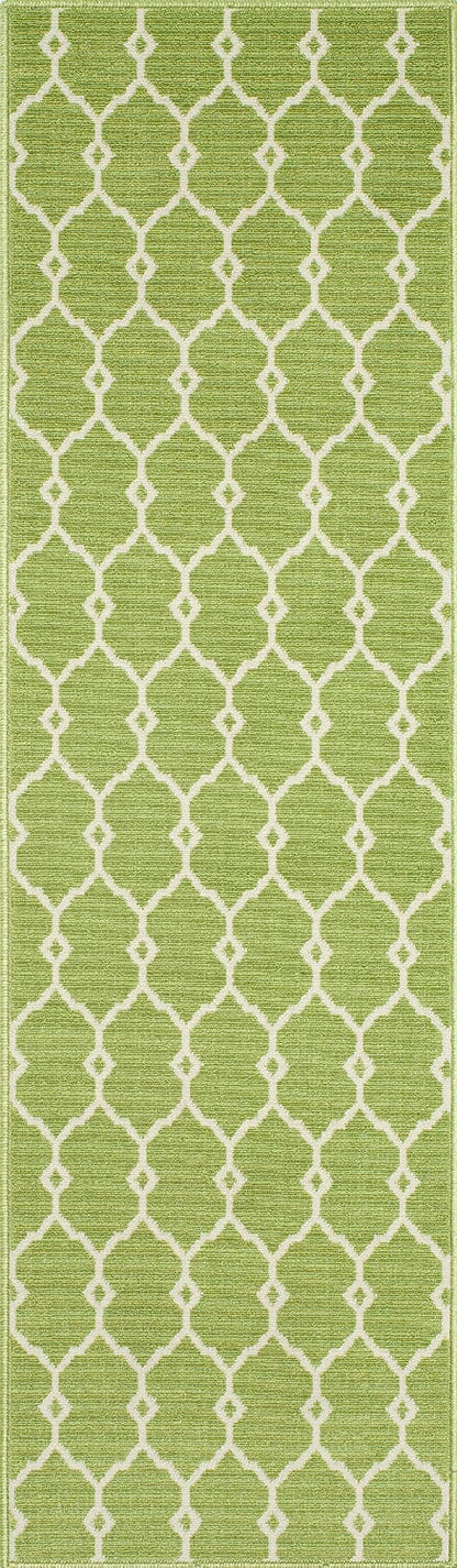 Momeni Baja Baj-2 Green Geometric Area Rug