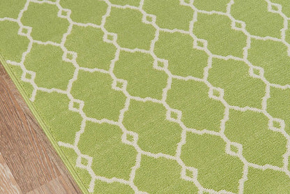 Momeni Baja Baj-2 Green Geometric Area Rug