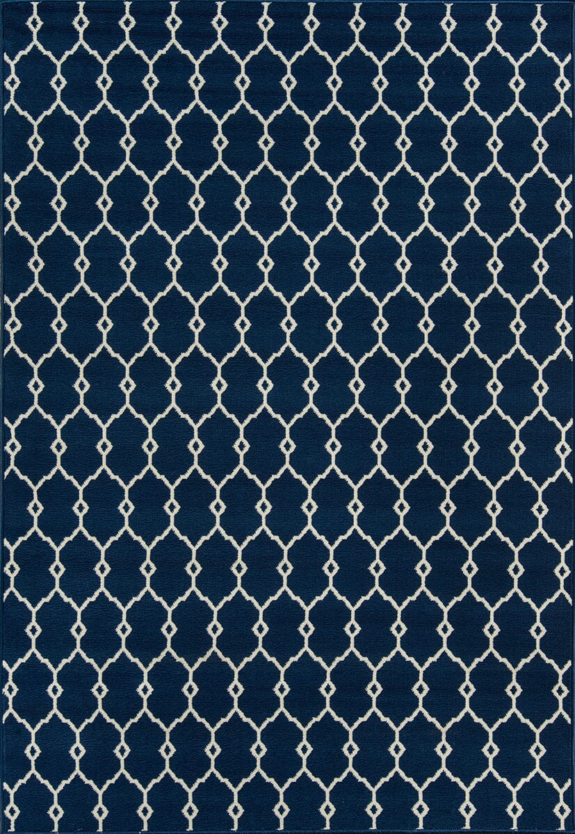 Momeni Baja Baj-2 Navy Geometric Area Rug