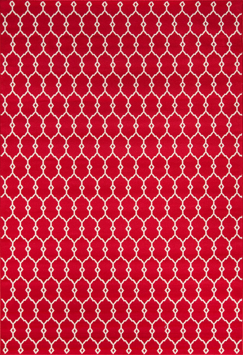 Momeni Baja Baj-2 Red Geometric Area Rug