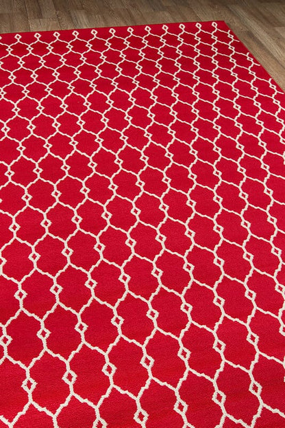 Momeni Baja Baj-2 Red Geometric Area Rug