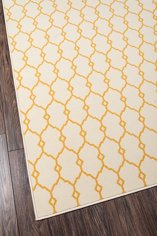 Momeni Baja Trellis Baj-2 Yellow Geometric Area Rug