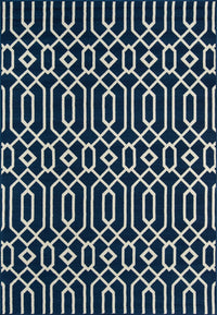 Momeni Baja Baj-3 Navy Geometric Area Rug