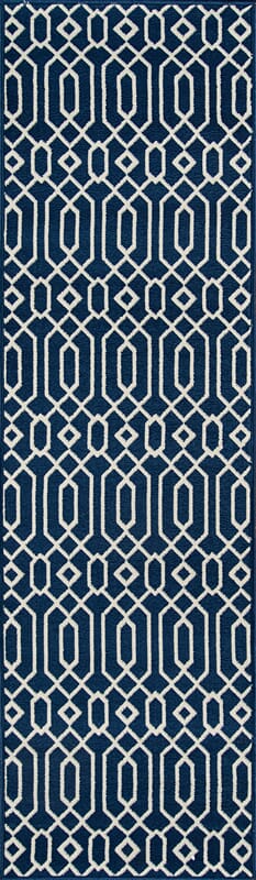 Momeni Baja Baj-3 Navy Geometric Area Rug