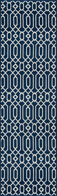 Momeni Baja Baj-3 Navy Geometric Area Rug