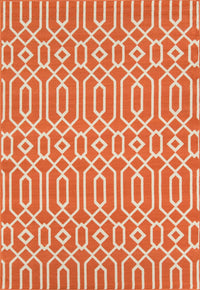 Momeni Baja Baj-3 Orange Geometric Area Rug