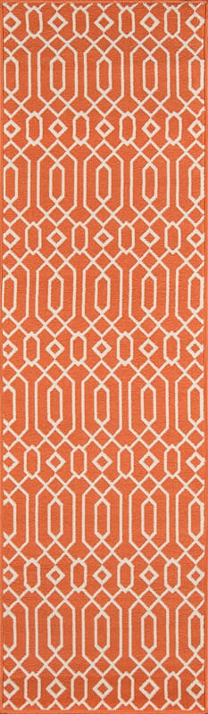 Momeni Baja Baj-3 Orange Geometric Area Rug