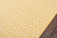 Momeni Baja Diamonds Baj-4 Yellow Geometric Area Rug