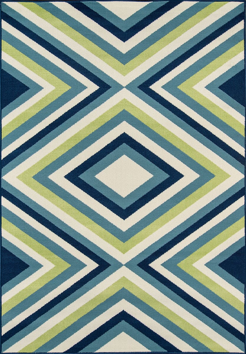 Momeni Baja Baj-8 Multi Geometric Area Rug