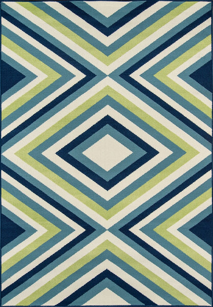 Momeni Baja Baj-8 Multi Geometric Area Rug