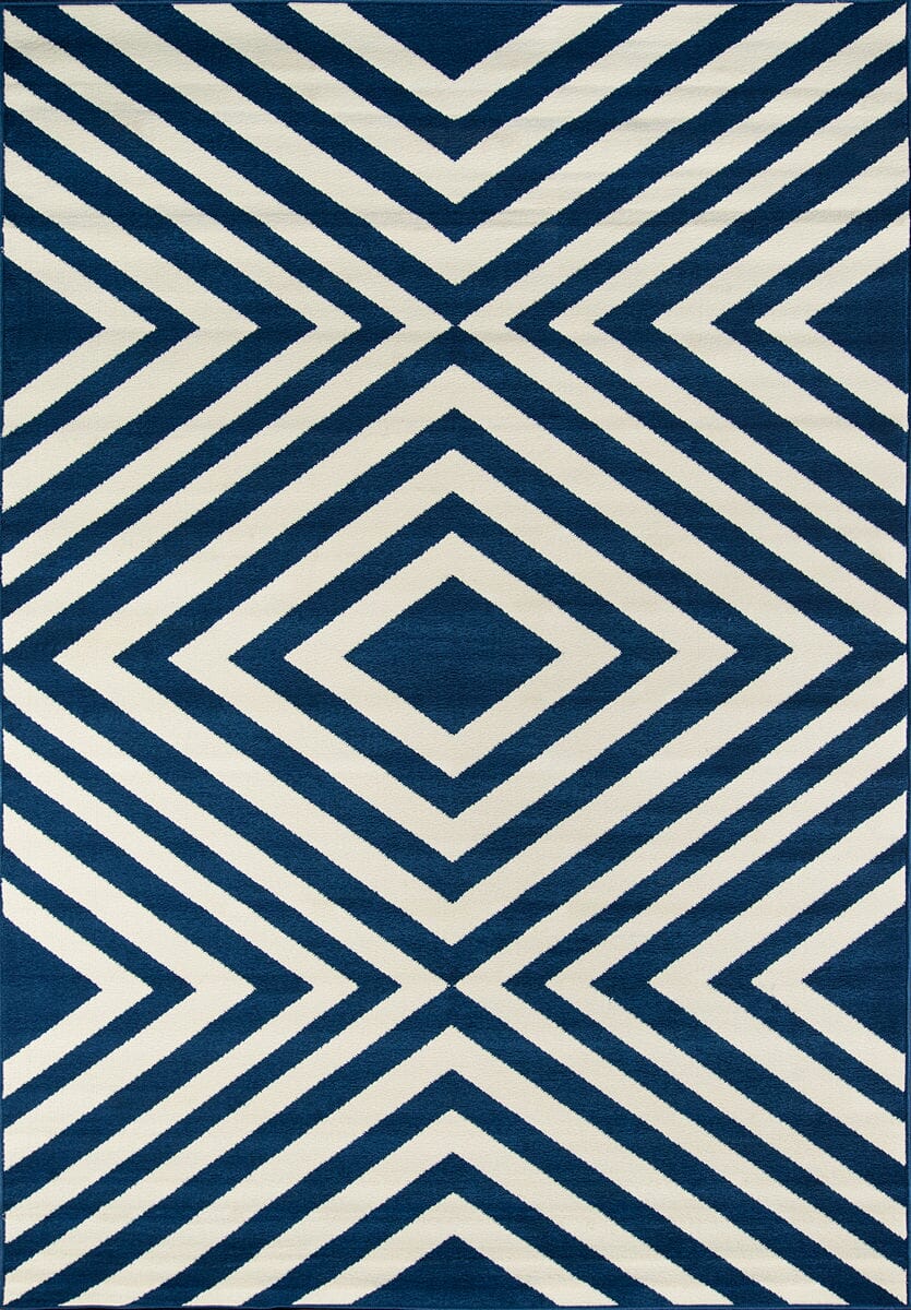 Momeni Baja Baj-8 Navy Geometric Area Rug