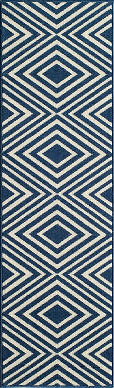 Momeni Baja Baj-8 Navy Geometric Area Rug