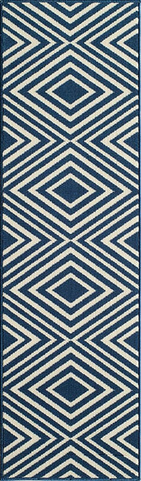 Momeni Baja Baj-8 Navy Geometric Area Rug