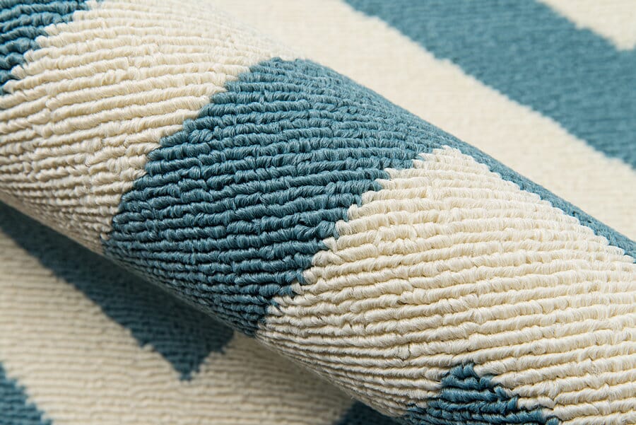 Momeni Baja Baj-9 Blue Chevron Area Rug