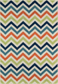 Momeni Baja Baj-9 Multi Chevron Area Rug