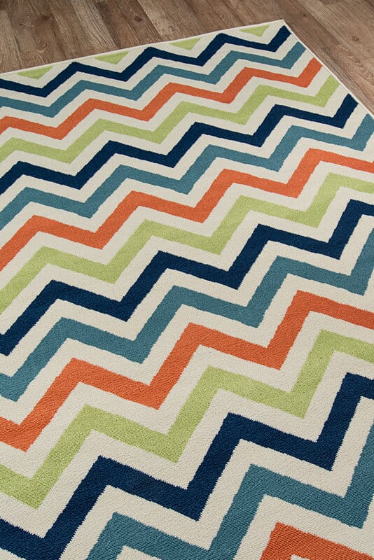 Momeni Baja Baj-9 Multi Chevron Area Rug