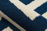 Momeni Baja Baj-9 Navy Chevron Area Rug