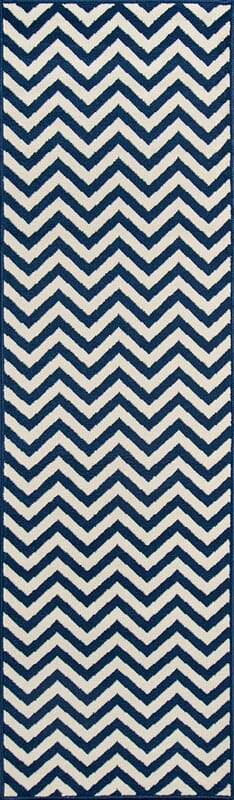 Momeni Baja Baj-9 Navy Chevron Area Rug