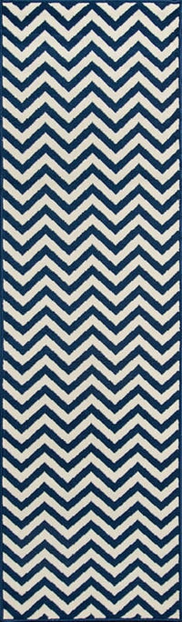 Momeni Baja Baj-9 Navy Chevron Area Rug