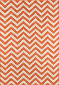 Momeni Baja Baj-9 Orange Chevron Area Rug